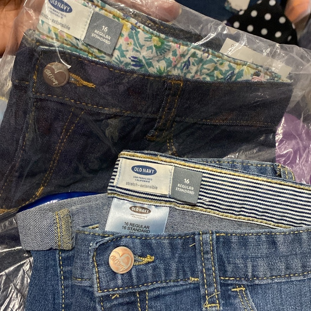 2 pair Old Navy girls size 16 Bermuda shorts, $15